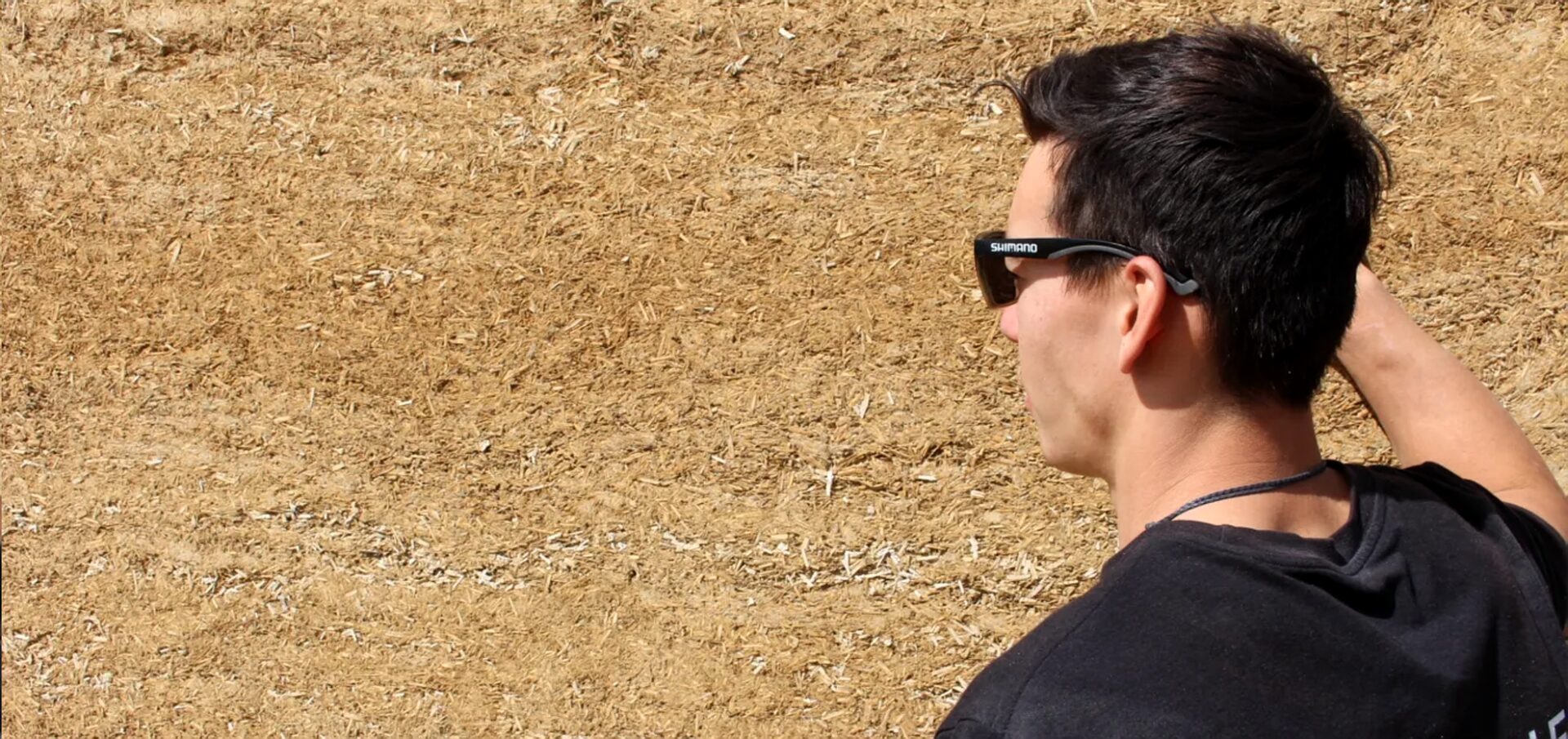 Matt Jones beside a hempcrete wall on a Waiheke build